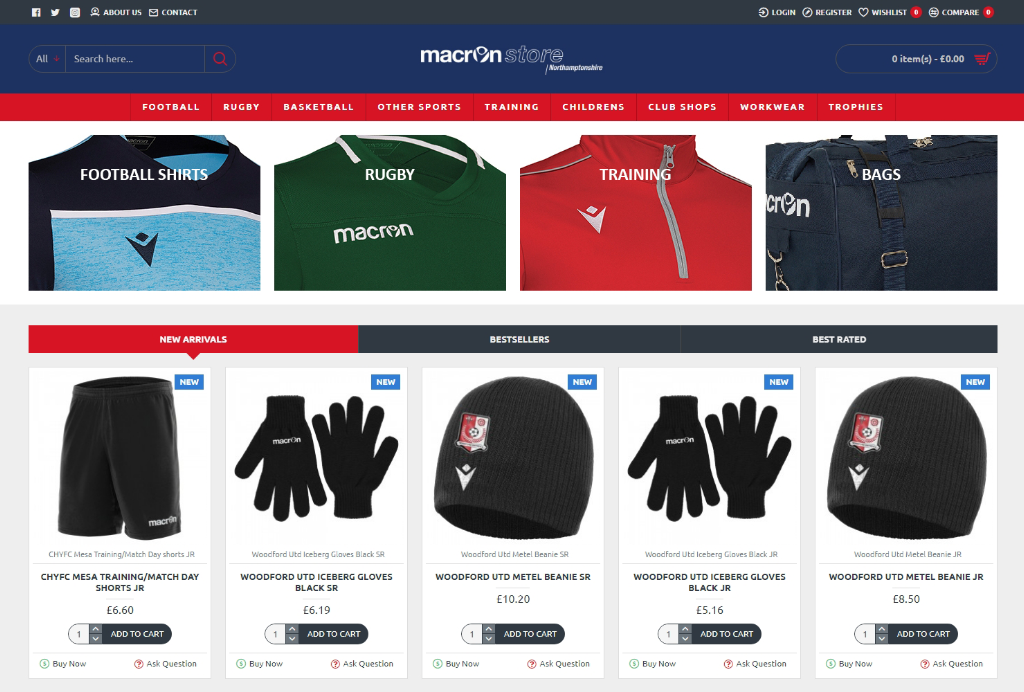 Macron Store site